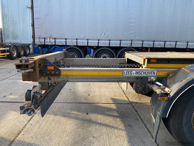 Containertransport Van Hool 3B0071 / BPW + Drum / 1x Extendable / 1x Lift Axle