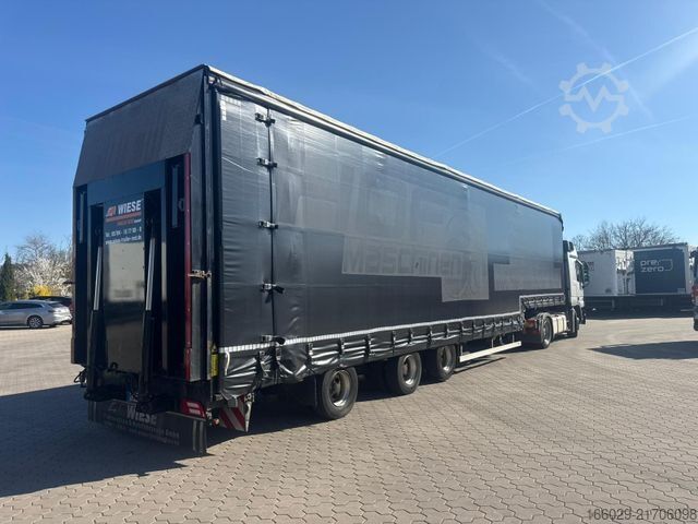 Low loader semitrailer  Wiese 3-Achs Stufensattel Auflieger mit Rampe25T