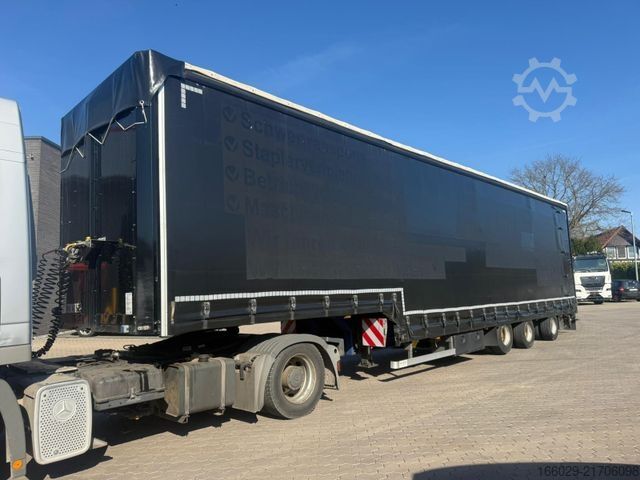 Low loader semitrailer  Wiese 3-Achs Stufensattel Auflieger mit Rampe25T