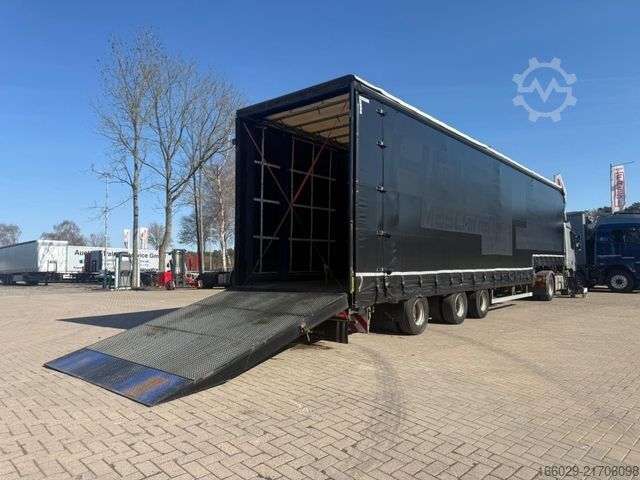 Low loader semitrailer  Wiese 3-Achs Stufensattel Auflieger mit Rampe25T