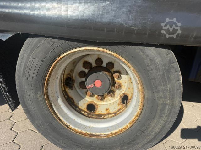 Low loader semitrailer  Wiese 3-Achs Stufensattel Auflieger mit Rampe25T