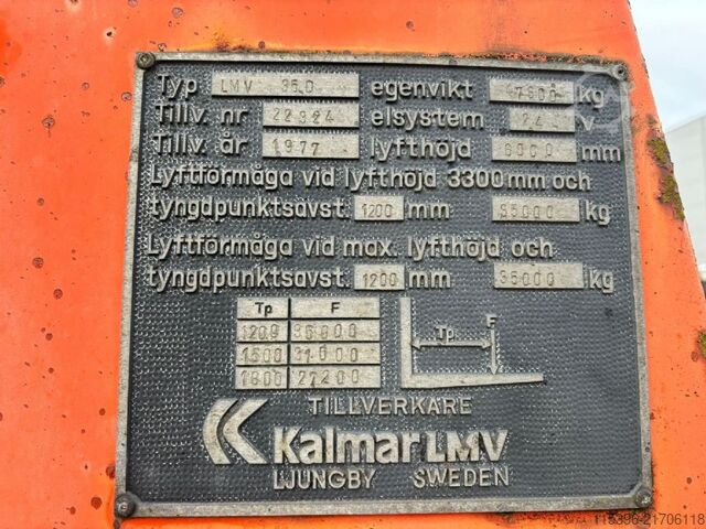 Heavy Forklift - Diesel Kalmar LMV 35