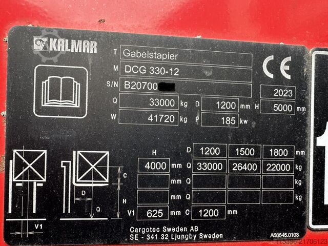 Heavy Forklift - Diesel Kalmar DCG 330-12
