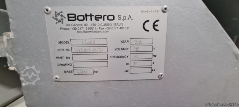Glass grinding machine Bottero GEMINI GG308N