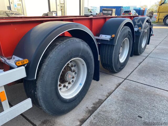 Container transport Van Hool 30 FT Container Tipper / SAF + Drum / Steering ...