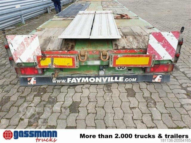 Low loader semitrailer Faymonville STN-4AX, Ausziehbar auf 16,8m, 2x Lenkachse