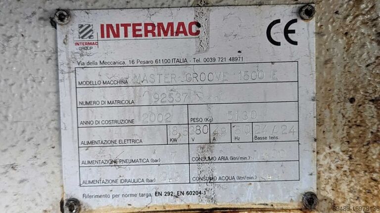 Glass engraving machine INTERMAC Master Groove 1500