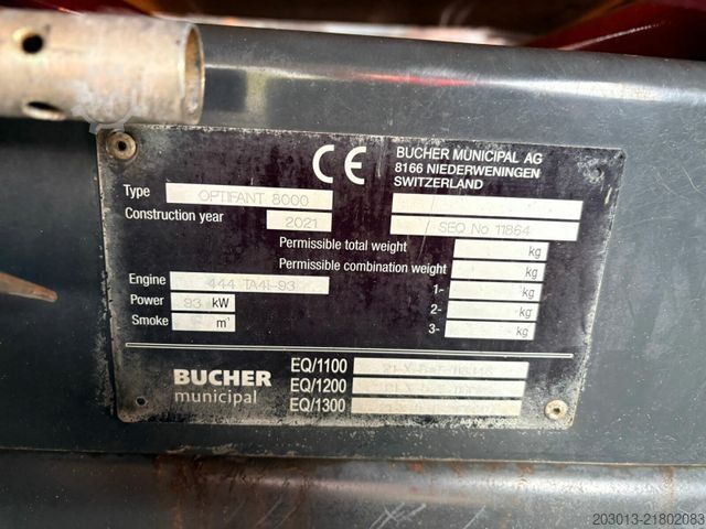 Road sweeper MERCEDES-BENZ ACTROS 1830 4x2 Kehrmaschine BUCHER OPTIFANT8000