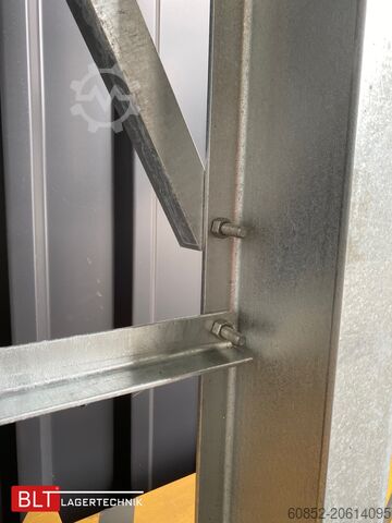 Cantilever rack ca. 4,16 lfm. Kragarmregal H: 416 cm T: 137 cm , 500kg/Arm , 4 Lagerebenen