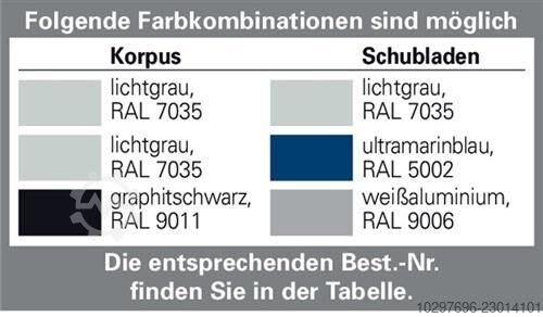 Hängeregistraturschrank H1350xB434xT600mm - 1 ST  