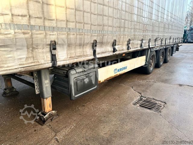 Open semitrailer with tarp KRONE SD Pritsche + Plane Edscha-Verdeck Mega