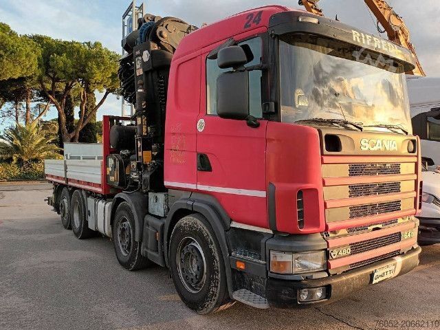 Flatbed truck Scania CV R 164 GB 8X2 6