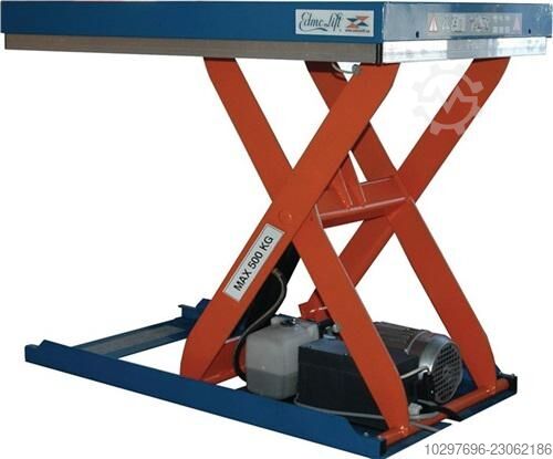 Scissor lift table, ground-level platform – 1 unit  