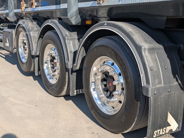 Tipper semitrailer STAS HardoX Stahl 86 m³, Liftachse, ALCOA, MIETEN?
