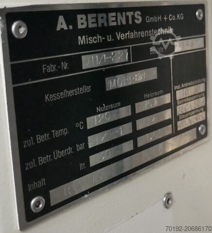 Becomix RW15 Vakuummischer / Homogenisiermischer aus V4A Becomix B0083