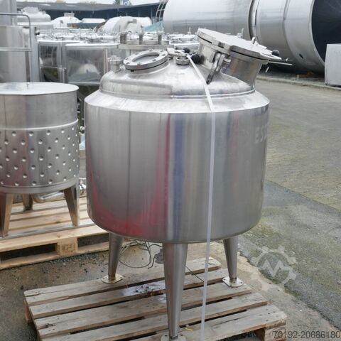 318 Liter heiz-/kühlbarer Druckbehälter aus V4A mit Rührwerksflansch Diessel B0075