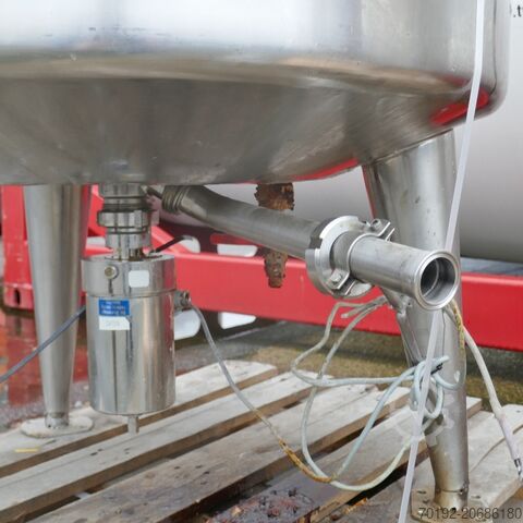 318 Liter heiz-/kühlbarer Druckbehälter aus V4A mit Rührwerksflansch Diessel B0075