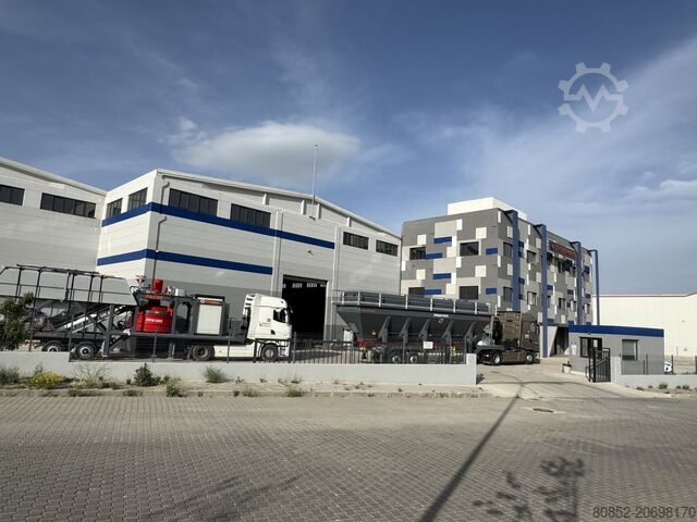 Concrete mixing plant Polygonmach mobile 60m3 concrete plant self-erected