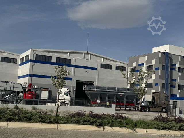 Concrete mixing plant Polygonmach mobile 60m3 concrete plant self-erected