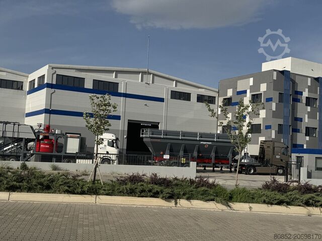 Concrete mixing plant Polygonmach mobile 60m3 concrete plant self-erected