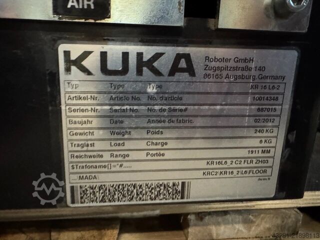 Industrial robot KUKA KR16L6-2 KRC2ed05