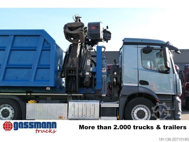 Abrollcontainer BTE Abrollcontainer mit Kran Mec CL180.80.2Z