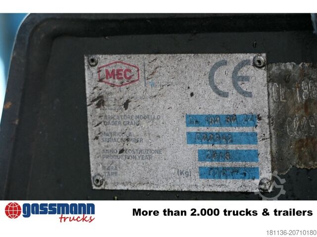 Abrollcontainer BTE Abrollcontainer mit Kran Mec CL180.80.2Z