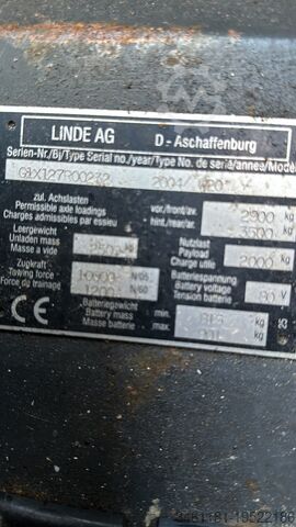 Driver's seat vehicle Linde W20