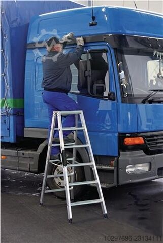 Step ladder, double-sided, 2x5 steps – 1 unit Günzburger 