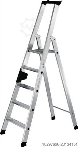 5-step aluminum platform ladder, total height 1,830 mm - 1 piece Günzburger 