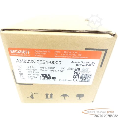 Control unit Beckhoff AM8023-0E21 ! -