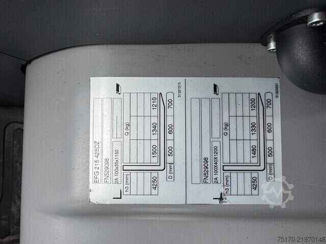 Gabelstapler Jungheinrich EFG 215 / Triplex: 4.25m! / SS / nur 2.819h!