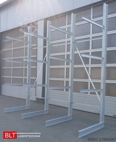 Cantilever rack ca. 4,02 lfm. Kragarmregal  H:400cm T: 137 cm , 500 kg/Arm , 4 Lagerebenen