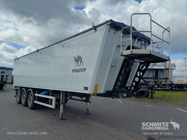 Tipper semitrailer Wielton Kipper Alukastenmulde 51m³