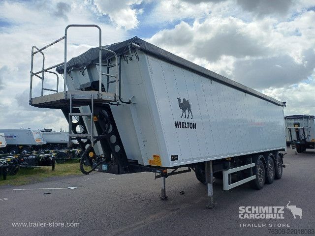 Tipper semitrailer Wielton Kipper Alukastenmulde 51m³