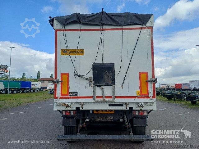 Tipper semitrailer Wielton Kipper Alukastenmulde 51m³