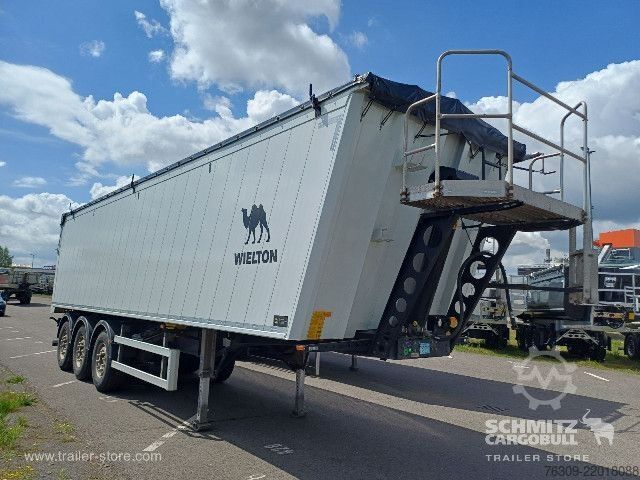 Tipper semitrailer Wielton Kipper Alukastenmulde 51m³
