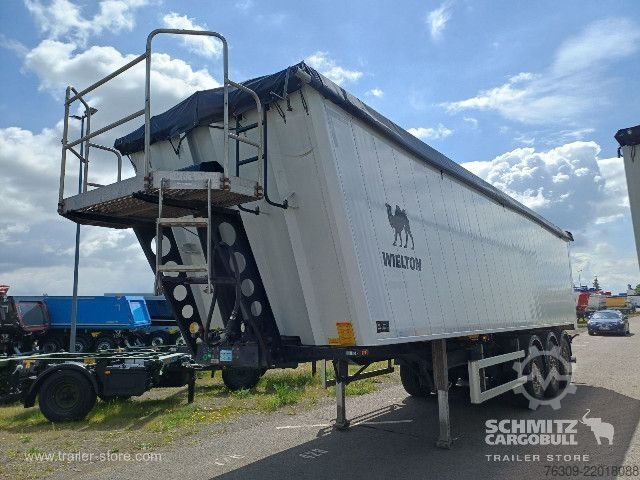 Tipper semitrailer Wielton Kipper Alukastenmulde 51m³