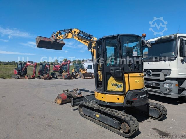 Minibagger YANMAR VIO 38 - 6 / POWERTILT / 3 Löffel / Klima