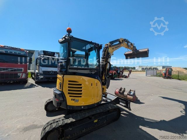 Minibagger YANMAR VIO 38 - 6 / POWERTILT / 3 Löffel / Klima