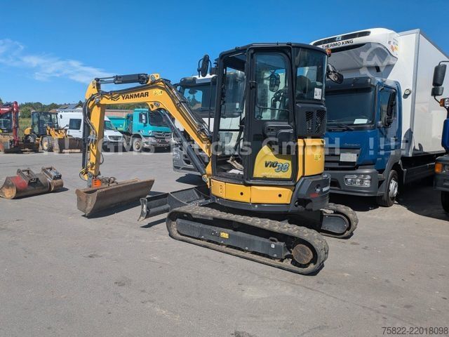 Minibagger YANMAR VIO 38 - 6 / POWERTILT / 3 Löffel / Klima