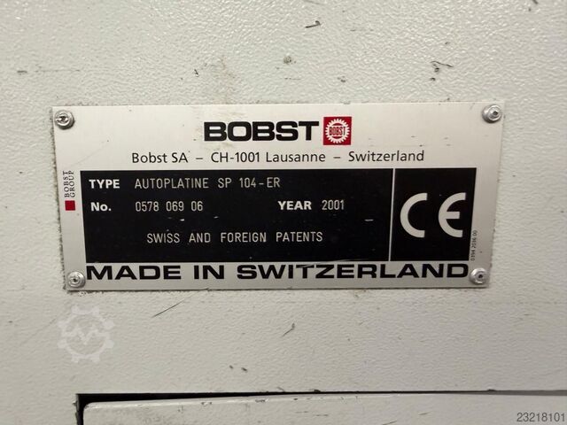 Punching machine Bobst Autoplatine SP 104-ER