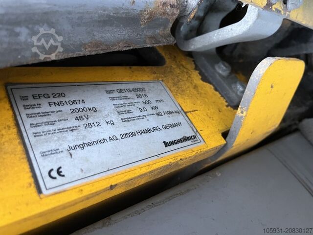 Elektro 3 Rad-Stapler Jungheinrich EFG220