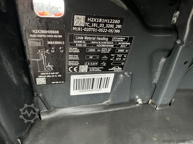 Elektro 3 Rad-Stapler Linde E16C-02