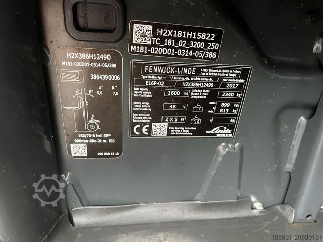 Elektro 4 Rad-Stapler Linde E16P-02