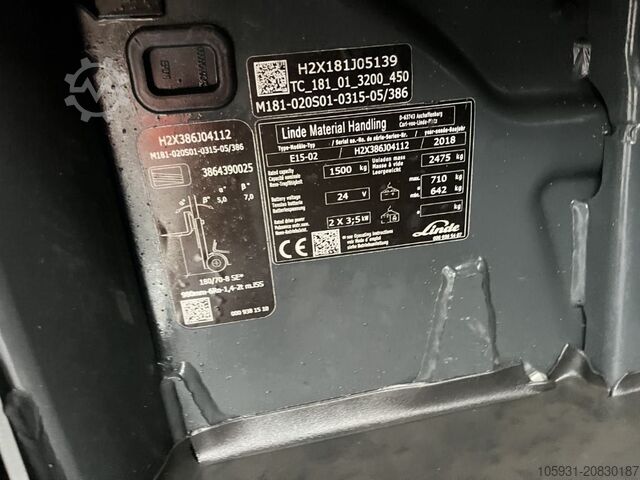 Elektro 3 Rad-Stapler Linde E15-02