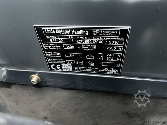 Elektro 3 Rad-Stapler Linde E14-02