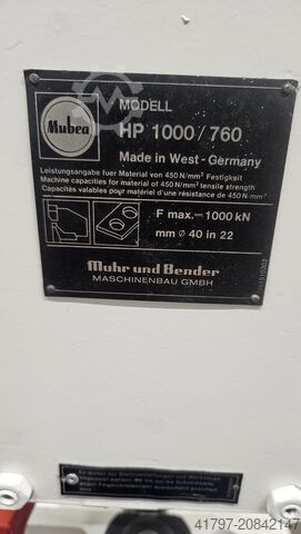 Lochstanze Mubea HP 1000 Mubea HP 1000