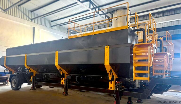 Silo FABO cement silo 30-tons semi-mobile horizontal silos