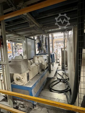 Compounder + Seitenbeschicker + Dosierung Krauss Maffei Berstorff KMC 85/2